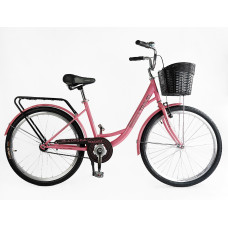 Міський велосипед 26 ST Corso «TRAVEL» TL-26611 сталь 16,5", рожевий (+к(чорний)/к/б)