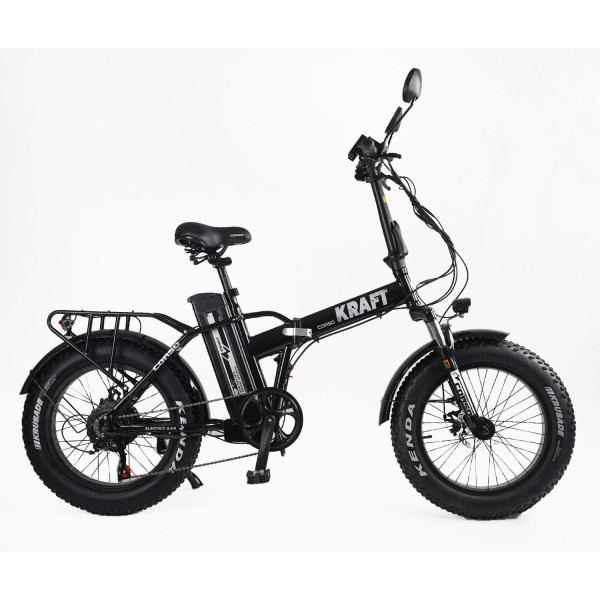 Електрофетбайк 20 ST Corso «KRAFT» KR-42117 сталь, двигун  500W, акумулятор 48V 15Ah літієвий, (к-т SHIMANO) чорний