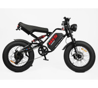 Електрофетбайк 20 ST Corso «MX-5 POWER» MX-93440 сталь, двигун 1200W, акумулятор 60V 25Ah літієвий, (к-т SHIMANO) чорний