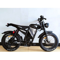 Електрофетбайк 20 ST Corso «KOMODO PRO» KD-74260 сталь, двигун 1000W, акумулятор 48V 21Ah літієвий, (к-т SHIMANO) чорний