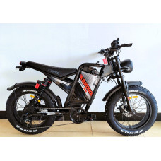 Електрофетбайк 20 ST Corso «KOMODO PRO» KD-36099 сталь, двигун 1000W, акумулятор 48V 21Ah літієвий, (к-т SHIMANO) чорно-помаранчевий