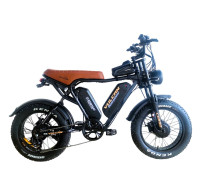 Електрофетбайк 20 ST Corso «VULCAN» L-89127-316 сталь, двигун 2х1000W, акумулятор 2х48V 18Ah літієвий, (к-т SHIMANO) чорно-коричневий