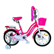 Дитячий велосипед 14 ST Corso «NICE» NC-14067 дискові гальма, рожевий