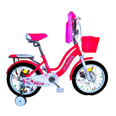 Дитячий велосипед 14 ST Corso «NICE» NC-14566 дискові гальма, рожевий