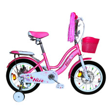 Дитячий велосипед 14 ST Corso «NICE» NC-14912 дискові гальма, рожевий