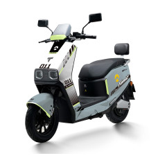 Електроскутер Tairon «FS» 667310, двигун 2000W, акумулятор 72V 48Ah літій-залізо-фосфатний, біло-сірий, колеса 12/10"