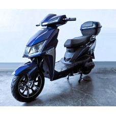 Електроскутер Corso «FIRE» FR-182964, двигун 1800W, акумулятор 72V 32Ah графеновий, синій, колеса 12/10" + 1 ящик. акум