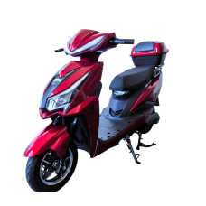 Електроскутер Corso «JOGGER» JR-994037, двигун 1500W, акумулятор 72V 25Ah свинцево-кислотний, червоний, колеса 10" + 1 ящик. акум