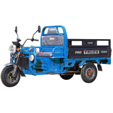 Трицикл РОЗІБРАНИЙ вантажний Corso «TRUCK PRO» TM-365012, двигун 1200W, акумулятор 72V 52Ah графеновий, синій 6 МІСЦЬ+2ящик.акум, колеса 12"
