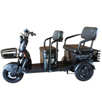 Трицикл Corso «RAW PRO» RL-312190, двигун 1200W, акумулятор 72V 24Ah літій-залізно-фосфатний, графітовий + 1 ящик. акум, колеса 10"