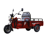 Трицикл РОЗІБРАНИЙ вантажний Corso «TRUCK ONE» TR-300047, двигун 800W, акумулятор 60V 32Ah графеновий, червоний 5 МІСЦЬ+ 1 ящик.акум, колеса 12"