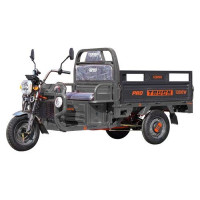 Трицикл РОЗІБРАНИЙ вантажний Corso «TRUCK PRO» TM-934701, двигун 1200W, акумулятор 72V 52Ah графеновий, графітовий 6 МІСЦЬ+2ящик.акум, колеса 12"