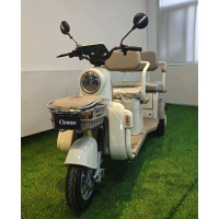 Трицикл Corso «TENSO» TG-652160, двигун 1500W, акумулятор 72V 32Ah графеновий, білий + 1 ящик. акум, колеса 10"