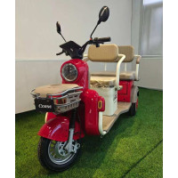 Трицикл Corso «TENSO» TG-707841, двигун 1500W, акумулятор 72V 32Ah графеновий, червоний + 1 ящик. акум, колеса 10"