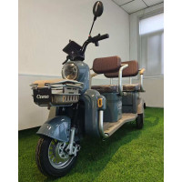 Трицикл Corso «TENSO» TG-725549, двигун 1500W, акумулятор 72V 32Ah графеновий, синій  + 1 ящик. акум, колеса 10"