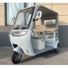 Трицикл з дашком Corso «MINIBUS» NB-707559, двигун 1500W, акумулятор 72V 36Ah графеновий, блакитний + 1 ящик. акум, колеса 10"