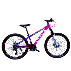 Велосипед 26 AL Corso «ULTRA» UT-10019 алюміній 13", (к-т SHIMANO) рожево-фіолетовий
