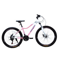 Велосипед 27.5 AL Corso «INTEGRA» NG-27914 алюміній 17", (к-т SHIMANO) рожево-білий