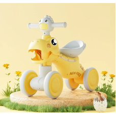 Велобіг 4-ьох колісний PU, рама пластик, JOY «Дракончик» LK-41152 жовтий