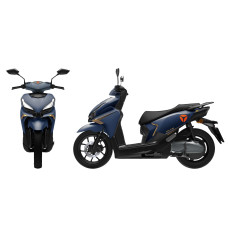 Електроскутер Yadea «VELAX» 04519, двигун 2000W, акумулятор 72V 30Ah літій-залізо-фосфатний, синій, колеса 14"