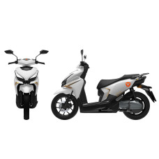 Електроскутер Yadea «VELAX» 06127, двигун 2000W, акумулятор 72V 30Ah літій-залізо-фосфатний, білий, колеса 14"