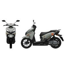 Електроскутер Yadea «VELAX» 07514, двигун 2000W, акумулятор 72V 30Ah літій-залізо-фосфатний, сірий, колеса 14"