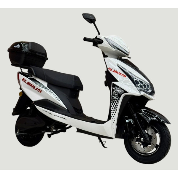 Електроскутер Corso «GTS-RR» LB-801063, двигун 2000W, акумулятор 72V 30Ah літій-залізо-фосфатний, білий, колеса 10"