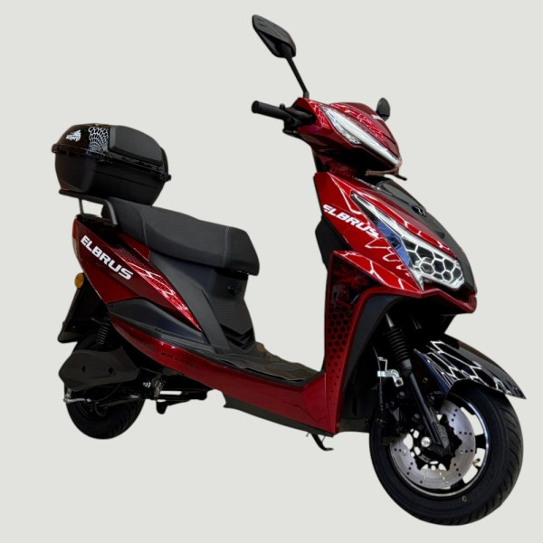Електроскутер Corso «GTS-RR» LB-907096, двигун 2000W, акумулятор 72V 30Ah літій-залізо-фосфатний, червоний, колеса 10"