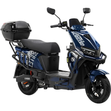 Електроскутер Corso «BULLET» BT-784127, двигун 2500W, акумулятор 72V 40Ah літій-залізо-фосфатний, синій, колеса 12"