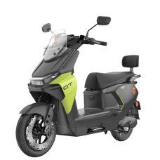 Електроскутер Yadea «GS70» 2608, двигун 2000W, акумулятор 72V 23Ah графеновий, чорно-салатовий, колеса 12"