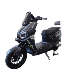 Електроскутер Corso «KANO» KN-640188, двигун 2000W, акумулятор 72V 30Ah літій-залізо-фосфатний, графітовий, колеса 12/10"