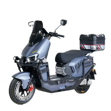 Електроскутер Tailg «F73L» LT-365, двигун 2999W, акумулятор 72V 45Ah літій-залізо-фосфатний, графітовий, колеса 12" + ЗАХИСНИЙ БАМПЕР
