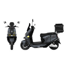 Електроскутер Tailg «F73L» LT-518, двигун 2999W, акумулятор 72V 45Ah літій-залізо-фосфатний, чорний, колеса 12" + ЗАХИСНИЙ БАМПЕР