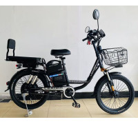 Електровелосипед 22 ST Corso «LEADER» LN-22457 сталь, двигун 1000W, акумулятор 60V 26Ah літієвий, чорний