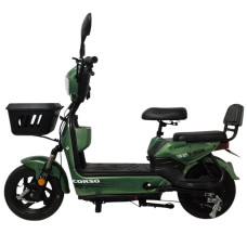 Електроскутер Corso «T-ROK32» TR-085517, двигун 500W, акумулятор 48V/20Ah свинцево-кислотний, зелений, колеса 14" + 1 ящик. акум