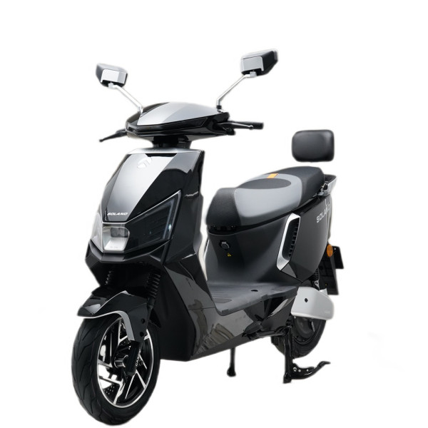 Електроскутер Garow «SOLANO» CR-412088, двигун 2500W, акумулятор 72V 30Ah літій-залізо-фосфатний, чорний, колеса 12/10"