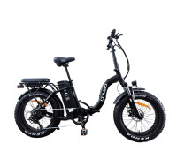 Електрофетбайк 20 AL Corso «COMBO» CM-35628 алюміній складний, двигун 750W, акумулятор 48V 20Ah літієвий, (к-т SHIMANO) чорний + провід