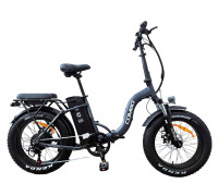 Електрофетбайк 20 AL Corso «COMBO» CM-80147 алюміній складний, двигун 750W, акумулятор 48V 20Ah літієвий, (к-т SHIMANO) графітовий + провід