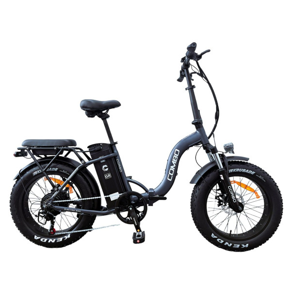 Електрофетбайк 20 AL Corso «COMBO» CM-80147 алюміній складний, двигун 750W, акумулятор 48V 20Ah літієвий, (к-т SHIMANO) графітовий + провід