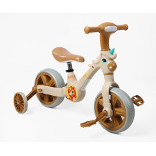 Велобіг-трансформер, 2-кол, 10 Best Trike JM-0102-8 коричневий, музика та підсвічування