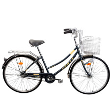 Велосипед FORTE CRYSTAL алюм.рама 17", колеса 26", чорний  + корзинка