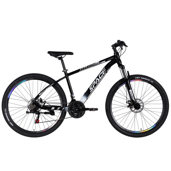 Велосипед AL 27.5" SPACE MERCURY DD FR рама-17" чорно-білий 2026