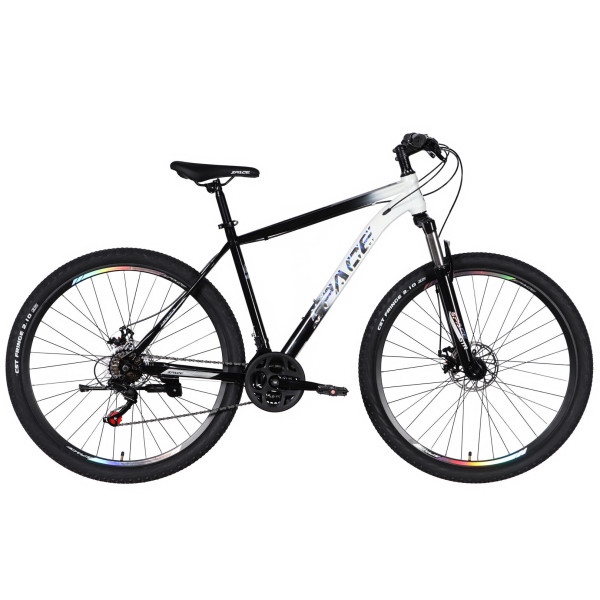 Велосипед ST 29" SPACE MARS DD FR рама-20" чорний з білим 2026