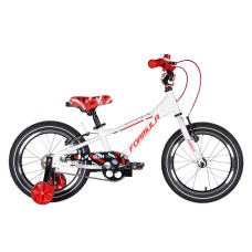 Велосипед AL 16" Formula Kid SLIM Vbr FR рама-8,5" білий з червоним 2026