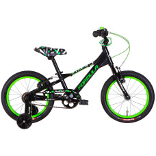 Велосипед AL 16" Formula Kid SLIM Vbr FR рама-8,5" чорний з зеленим 2026