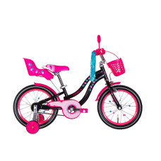 Велосипед ST 16" Formula Kid FLOWER PREMIUM BH рама-8,5" чорний з рожевим 2026