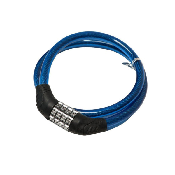 Замок тросовий кодовий VLT PJ-098 800мм *12мм синій AM (брендоване пакування)