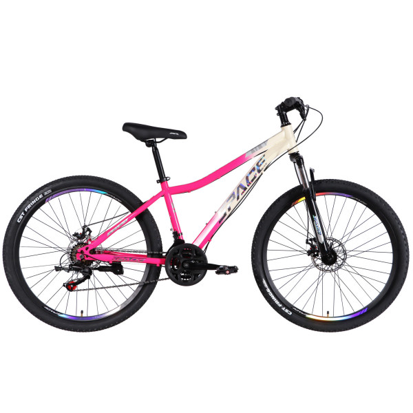 Велосипед ST 27.5" SPACE AURORA DD FR рама-15" біло-рожевий 2026