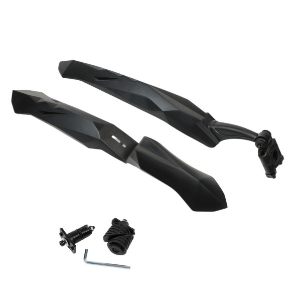 Крила 24-29" Пластик швидкознімн. STG XGNB-059 чорний без стійки (кріпл. на вилку та підс.штир)