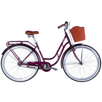 Велосипед уцінений ST 28" Dorozhnik RETRO Velosteel рама-19" малиновий 2026